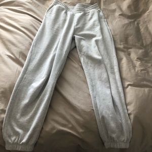 light grey sweatpants